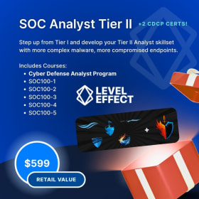 SOC Analyst Tier II | includes 2x CDCP certs! item