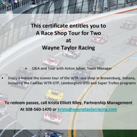 Wayne Taylor Racing Autographed Glove Package item