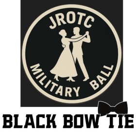 JROTC Military Ball Black Bow Tie item