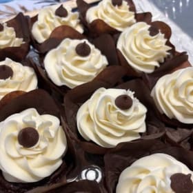 Traditional Black & White Cupcake (Dozen) item