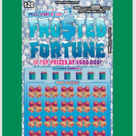 Raffle # 3 $20 Frosted Fortune book of tickets-only 56 tix item