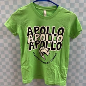 *CLEARANCE* Apollo Neon Green Stacked Logo T-shirt item