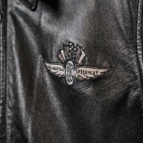 Lyn St. James Indianapolis 500 Leather Jacket item