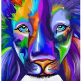 Fab Lion Art Print item