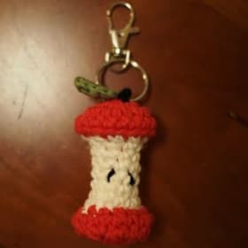 Crocheted apple core item