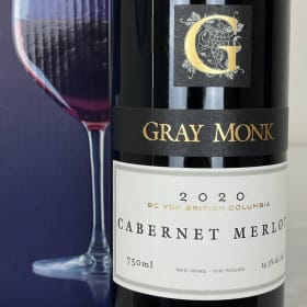 Gray Monk 2020 Cab Merlot + Luminarc Wine Glasses item