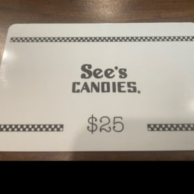 $25 See's Candies Gift Card item