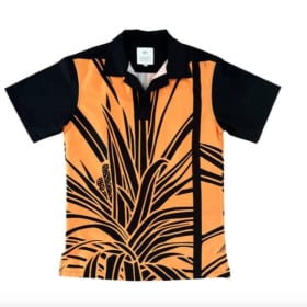 ʻIeʻie Pareu Huliau Aloha Shirt- Black item
