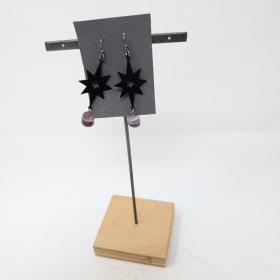Starburst with Wampum Earrings by Margret Jacobs item