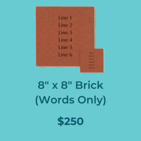 8" x 8" Brick item