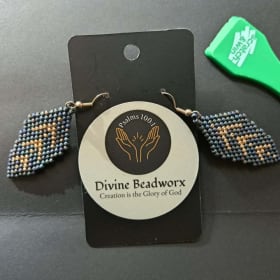 Hand Beaded Earrings by Divine Beadworx item