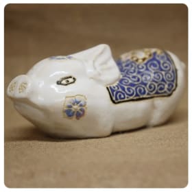 The Blue Blossom Pig Bank item