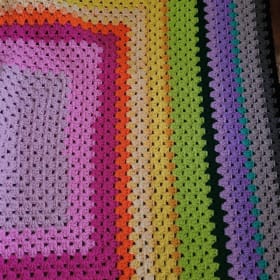 Crochet Rainbow Blanket item