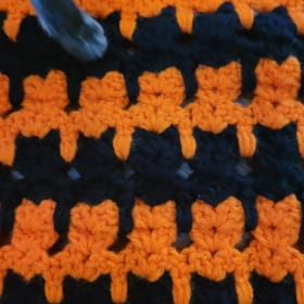 2 Crocheted Cat Lap Blankets item