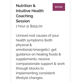 Nutrition & Intuitive Health Coaching Session item