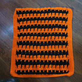 2 Crocheted Cat Lap Blankets item