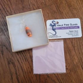 Heated glass necklace item