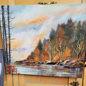 "Ice Ahead" - acrylic by Linda Heise item