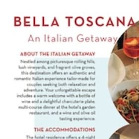 Four Nights in Tuscany Italy Package (Value: $2,000) item