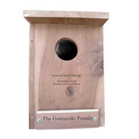 Cedar Kestrel Nest with Custom Inscription item