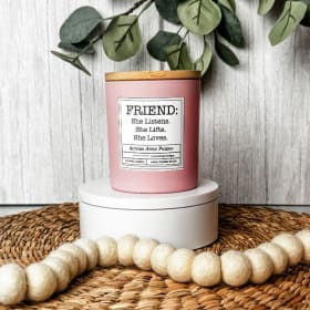 "Friend" candle item