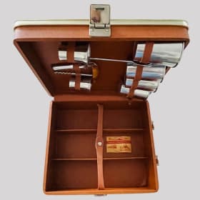 Vintage Travel Bar Suitcase Cocktail Set item