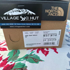 Northface puffy slippers item