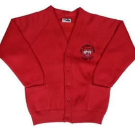 Red logo cardigan - Age 3-4 item