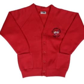 Red logo cardigan - Age 7-8 item