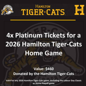 4 Platinum Tickets - Hamilton Tiger-Cats item