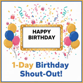 Photo of 1 Day Shout-out