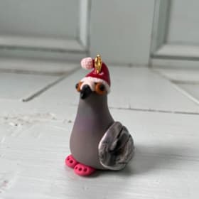 Handcrafted Pigeon Ornaments by Mama Pige item