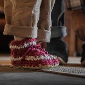 Zinnia Textiles- one pair Padraigs slippers item