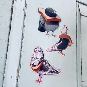 “Pigeon in Bread” Tote Bundle by Sketchy Chelsea item