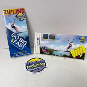 2 person 3 hr Zipline tour - $270 Value item