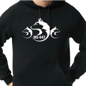 Black Wolf Hoodie. Youth L item