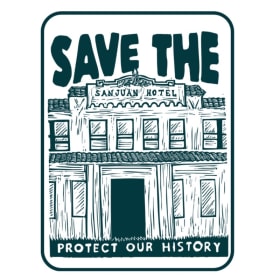 Sticker - Save the San Juan Hotel item