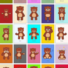 Bear Emotion Cards item