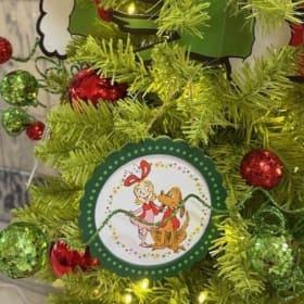 Grinch-mas: Catherine Markey Anderson Library Fund Tree item