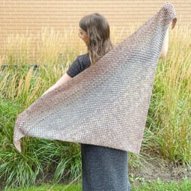 Châle fait à la main - laine québécoise item