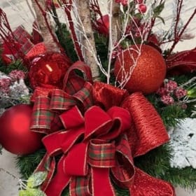 Radiant Red Porch Pots: Bryan Community Fund item