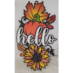Hello Fall Wall Sign item