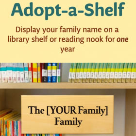 Adopt-a-Shelf: Your Family or Business Name Displayed item