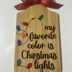 My Favorite COlor is Christmas Lights item