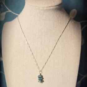 Emerald Necklace on Sterling Silver item