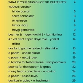 ZINE: Queer Lefty Yiddish Futures קװיר־לינק־ידיש צוקונפֿטן item
