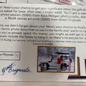 Family Photo Session with 24"x36" Framed Canvas Art Print item