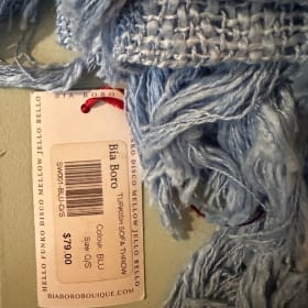 blue sofa throw item