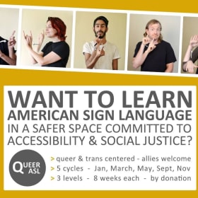 ASL Classes with Queer ASL (1) 🤟 item