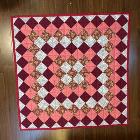 Lap Quilt - Brown, Beige & Blue (Copy) item
